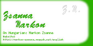 zsanna markon business card